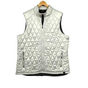 Oakley Wind Chaser Vest Silver XXL Diamond Puffer Quilted Regular Fit